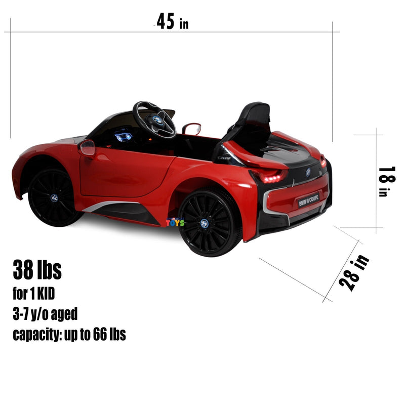 Load image into Gallery viewer, 12V Licensed BMW Kids Ride-On Coupe with RC, MP3, and Single Seat in Multiple Colors
