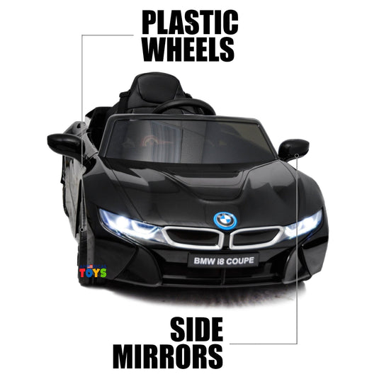12V Licensed BMW Kids Ride-On Coupe with RC, MP3, and Single Seat in Multiple Colors