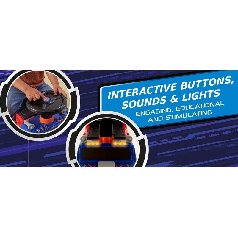 Load image into Gallery viewer, Interactive Monster Truck Ride-On Toy Carrier for Kids Ages 1-3, Supports up to 44 lbs, Unisex
