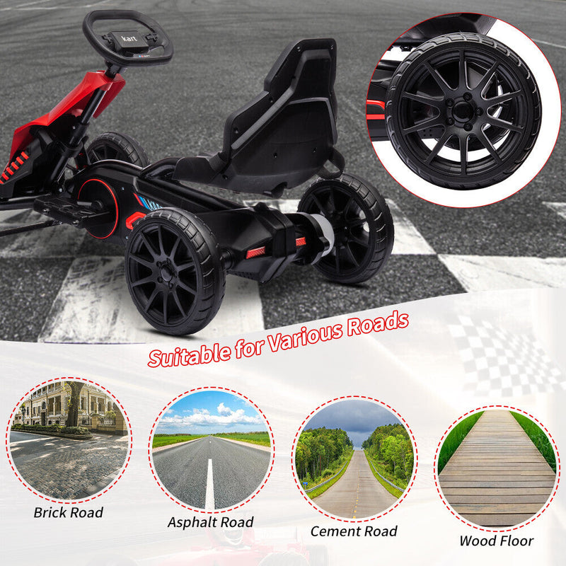 Load image into Gallery viewer, Electric 12V Drift Ride-On Kart with Adjustable Seat, 2 Speeds, and Shock Absorbers
