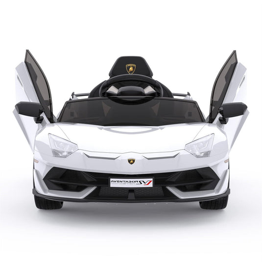 12V Battery-Powered Ride-On Toy for Kids with LED Headlights and Hydraulic Doors