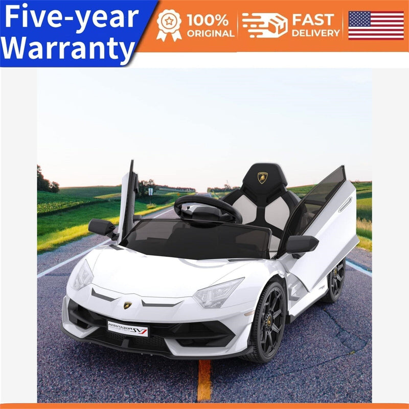 Load image into Gallery viewer, 12V Battery-Powered Ride-On Toy for Kids with LED Headlights and Hydraulic Doors
