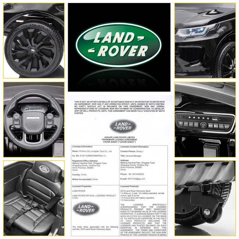 Load image into Gallery viewer, 12V Licensed Land Rover Ride-On Toy for Kids with Remote Control and MP3 Player
