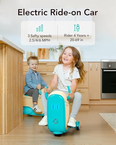 Load image into Gallery viewer, 2-in-1 Electric Ride-On Car with Storage for Kids Ages 4-8, Blue
