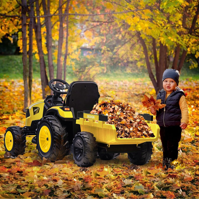 Load image into Gallery viewer, 24V Electric Ride-On Tractor with Excavator, Trailer, and Digger Attachments
