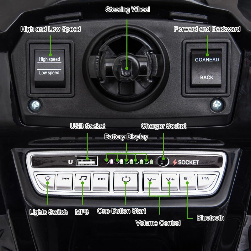 Load image into Gallery viewer, 12V Battery-Powered Ride-On Tractor Car with Power Wheels and Parental Remote Control for Kids
