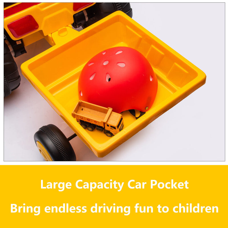 Load image into Gallery viewer, Electric Battery-Powered Ride-On Tractor and Excavator with Trailer for Kids Age 5 and Up
