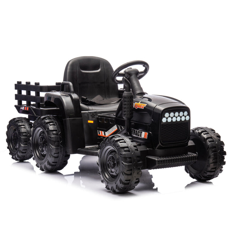 Load image into Gallery viewer, 24V Battery-Powered Electric Ride-On Tractor with Trailer and Dual 200W Motors

