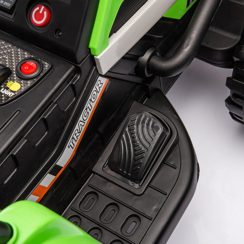 Load image into Gallery viewer, 24V Battery-Powered Electric Ride-On Tractor with Trailer Toy
