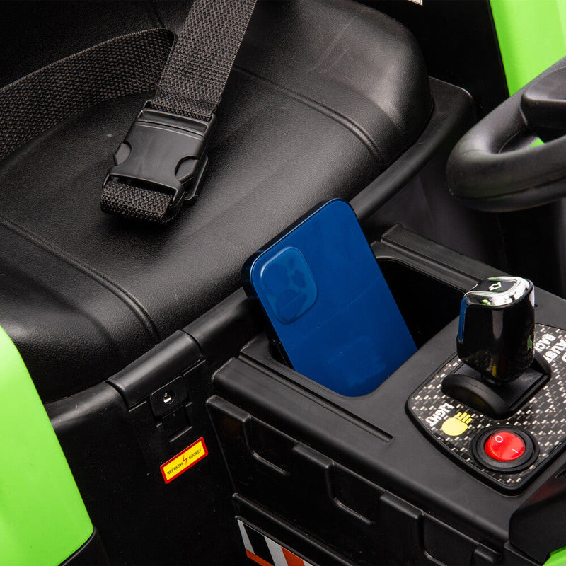 Load image into Gallery viewer, 24V Battery-Powered Electric Ride-On Tractor with Trailer Toy
