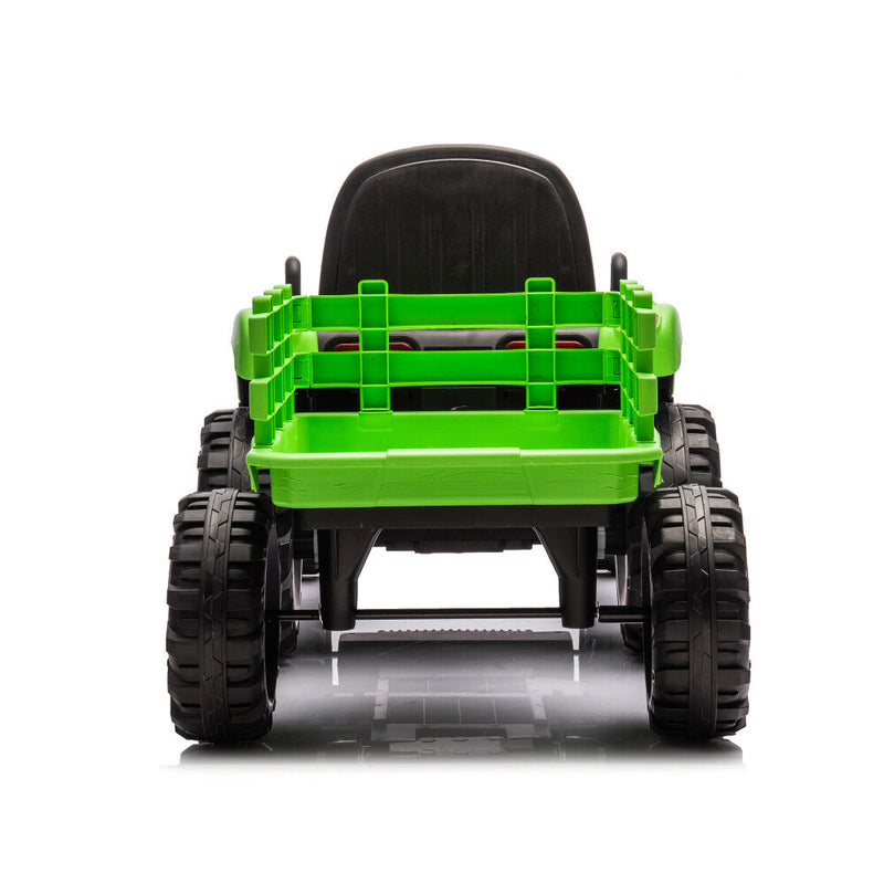 Load image into Gallery viewer, 24V Battery-Powered Electric Ride-On Tractor with Trailer Toy
