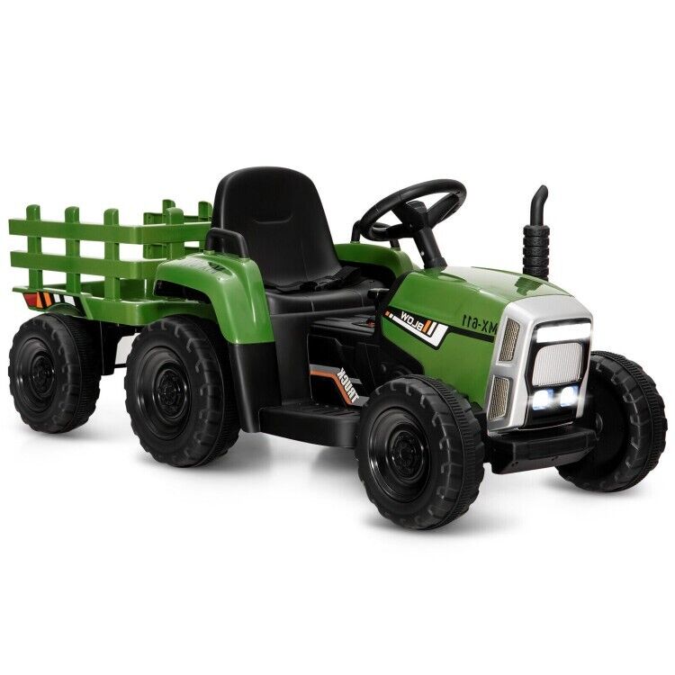 Load image into Gallery viewer, Ride-On Tractor with Trailer and Remote Control for Kids 3+ Years with Lights
