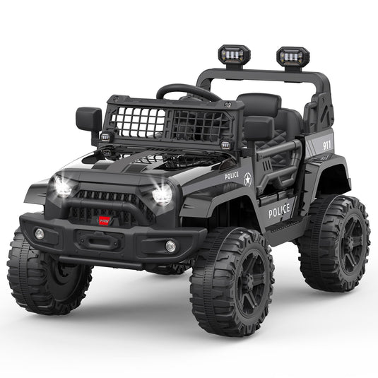 12V Battery-Powered Electric Ride-On Truck with Remote Control and LED Lights