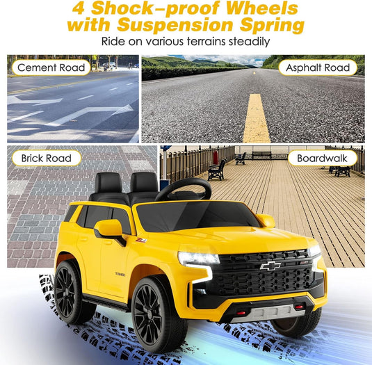12V Licensed Chevrolet Tahoe Electric Ride-On Truck for Kids
