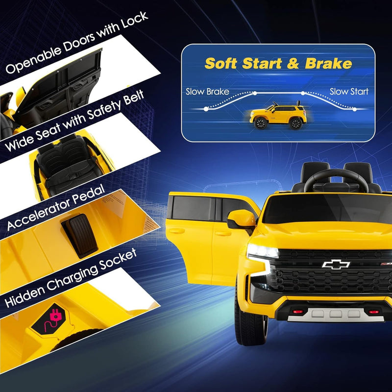 Load image into Gallery viewer, 12V Licensed Chevrolet Tahoe Electric Ride-On Truck for Kids
