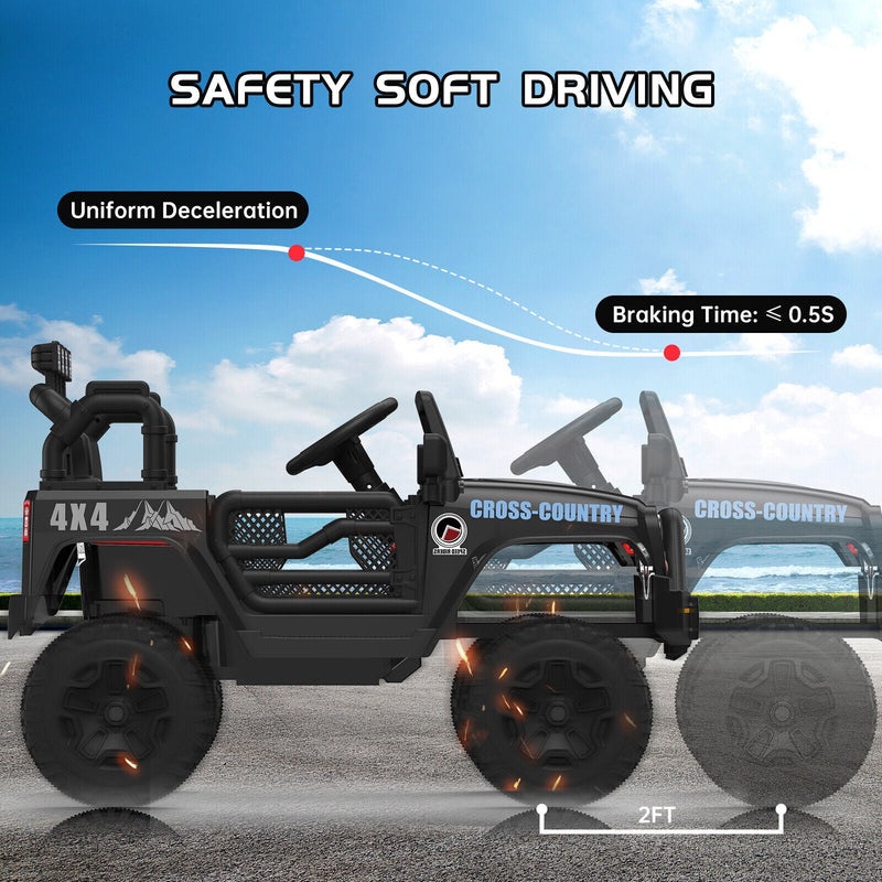 Load image into Gallery viewer, 12V Battery-Powered Ride-On Electric Truck Car with Remote Control
