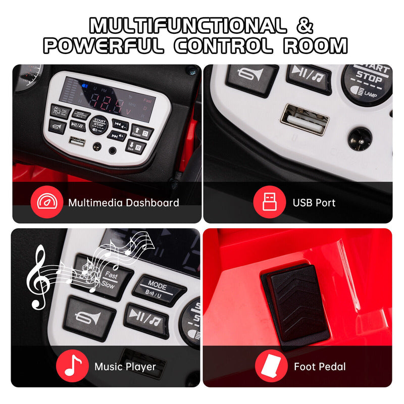 Load image into Gallery viewer, 12V Battery-Powered Ride-On Electric Truck Car with Remote Control
