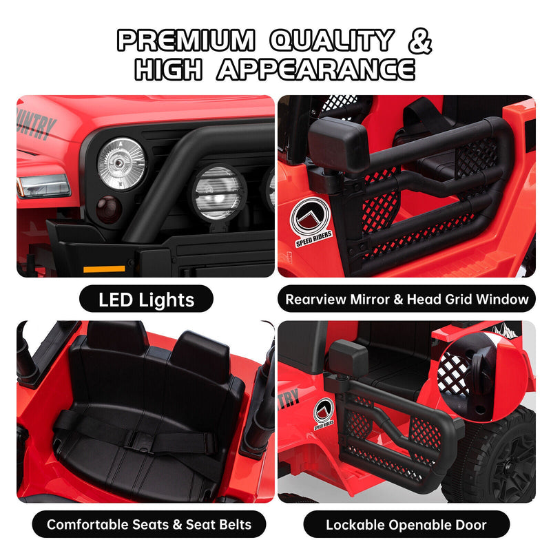 Load image into Gallery viewer, 12V Battery-Powered Ride-On Electric Truck Car with Remote Control

