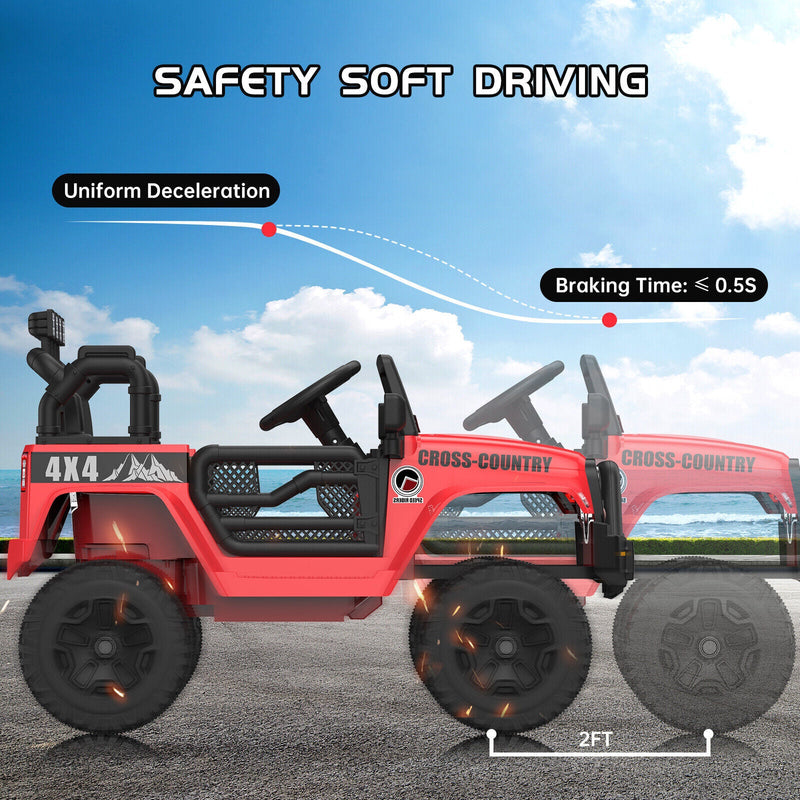 Load image into Gallery viewer, 12V Battery-Powered Ride-On Electric Truck Car with Remote Control
