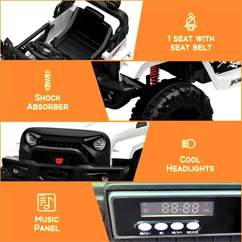 Load image into Gallery viewer, 12V Electric Ride-On Truck Car for Kids with Remote Control and Music
