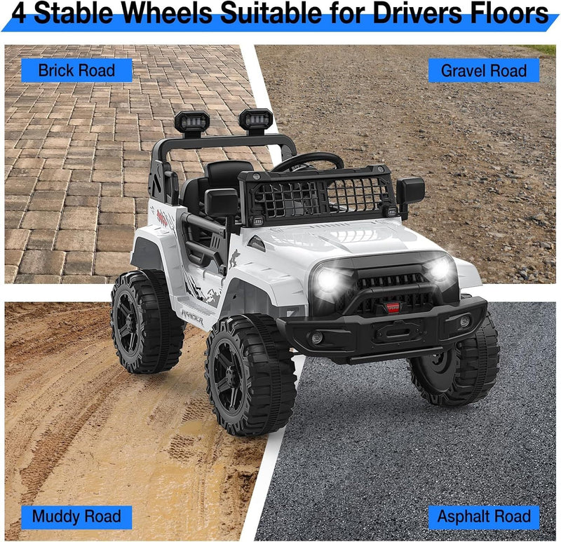 Load image into Gallery viewer, 12V Electric Ride-On Truck Car for Kids with Remote Control and Music
