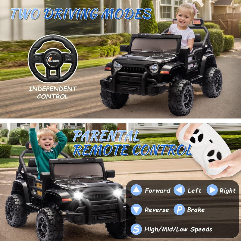 Load image into Gallery viewer, 12V Kids Electric Ride-On Truck Car with Parental Remote Control Toy Vehicle
