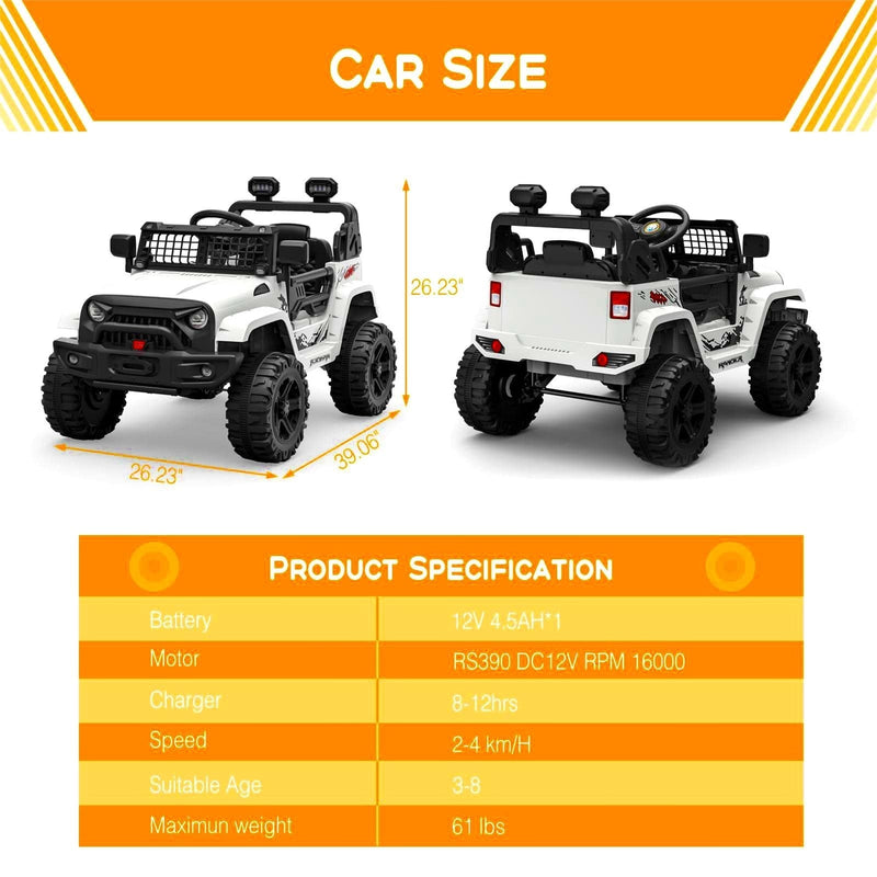Load image into Gallery viewer, 12V Kids Electric Ride-On Truck with Remote Control and Spring Suspension
