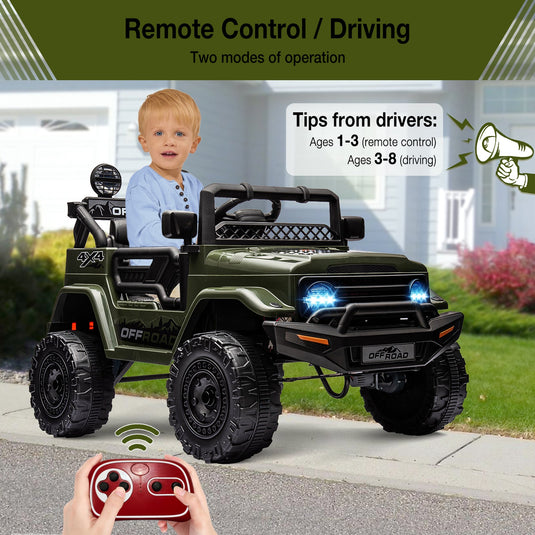 12V Electric Ride-On Truck Car with Parent Remote Control