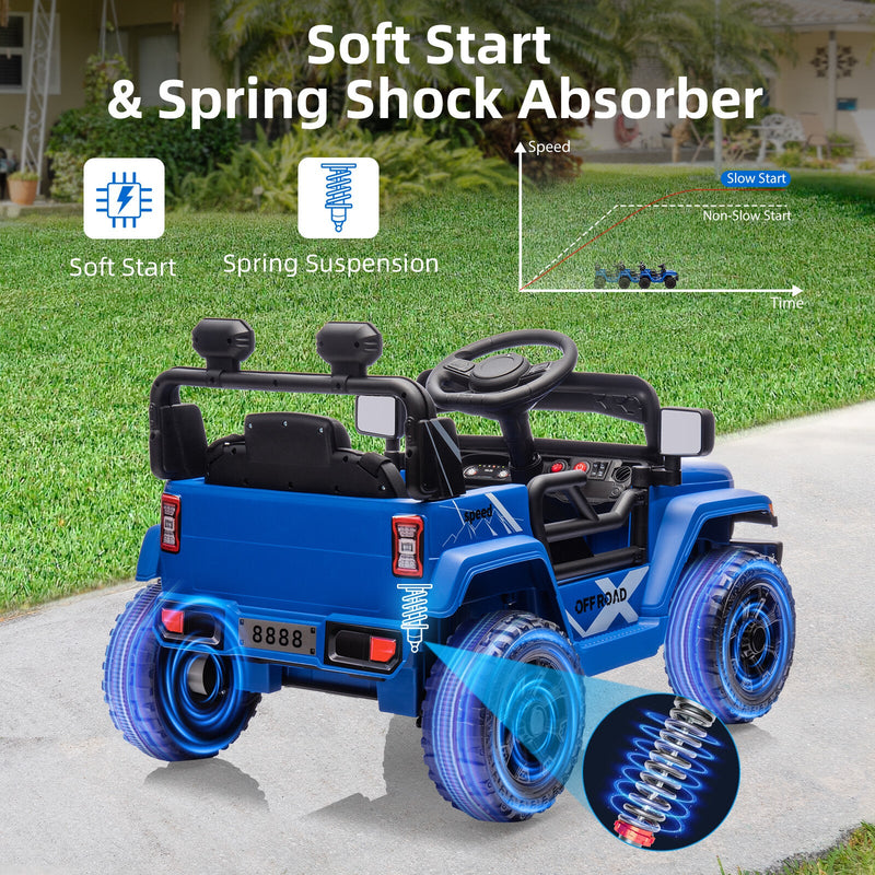 Load image into Gallery viewer, 12V Ride-On Truck Car Toy with Parent Remote Control for Kids Ages 3-5
