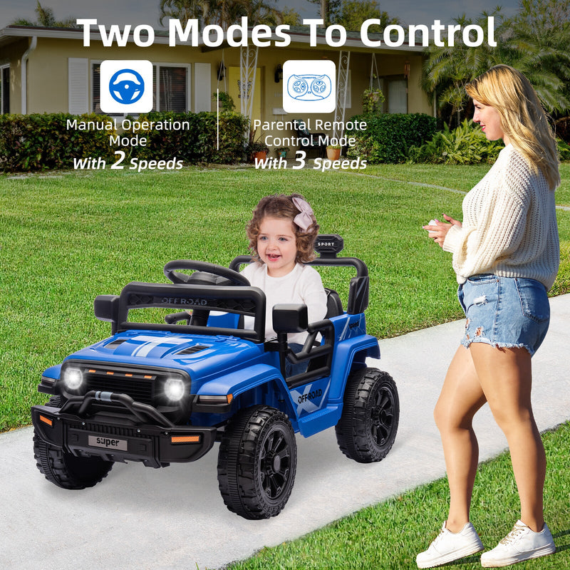 Load image into Gallery viewer, 12V Ride-On Truck Car Toy with Parent Remote Control for Kids Ages 3-5
