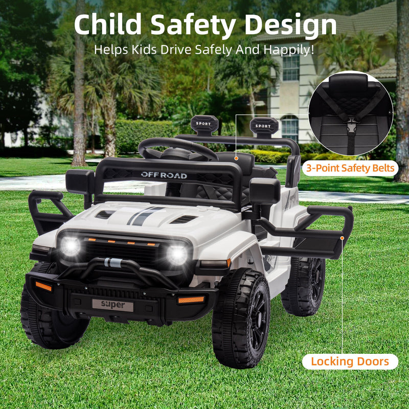 Load image into Gallery viewer, 12V Ride-On Truck Car Toy with Parent Remote Control for Kids Ages 3-5
