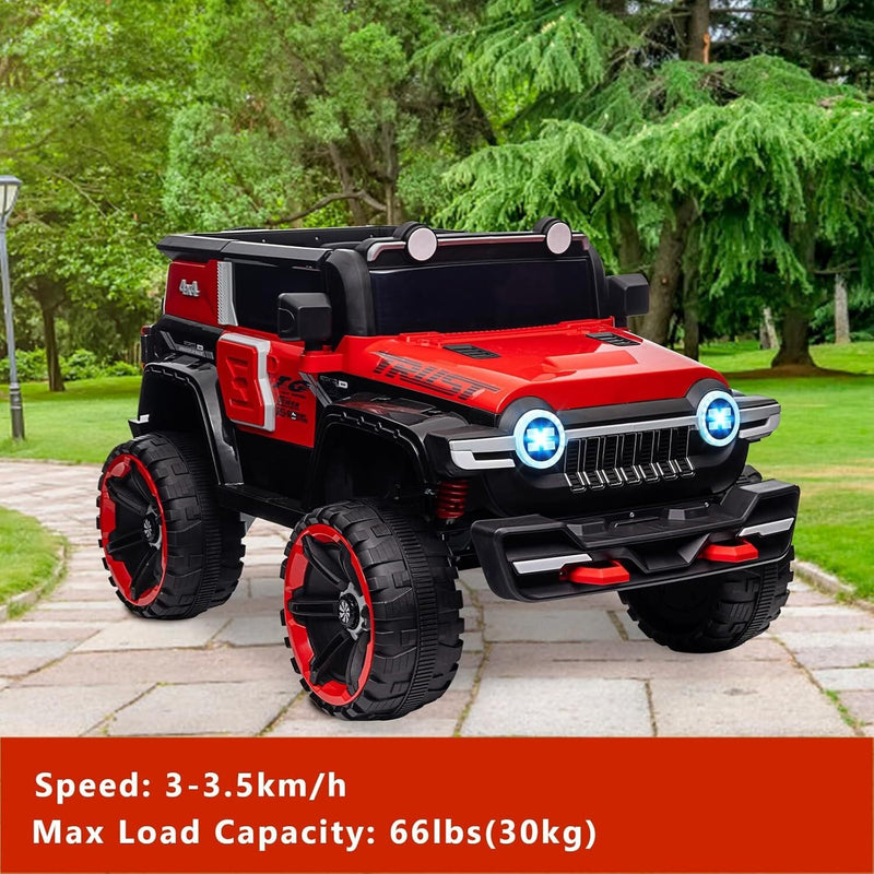 Load image into Gallery viewer, 12V Electric Ride-On Truck Car for Kids Ages 3+ with 2.4G Remote Control
