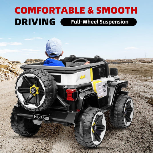 12V Electric Ride-On Truck Car for Kids Ages 3-8 with 7AH Battery