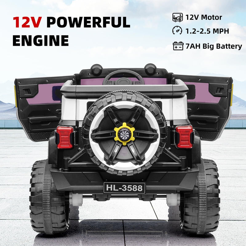 Load image into Gallery viewer, 12V Electric Ride-On Truck Car for Kids Ages 3-8 with 7AH Battery
