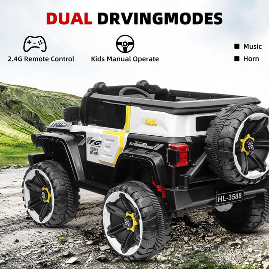 12V Electric Ride-On Truck Car for Kids Ages 3-8 with 7AH Battery