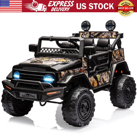 12V Battery-Powered Electric Ride-On Truck Car for Kids with Music and Remote Control