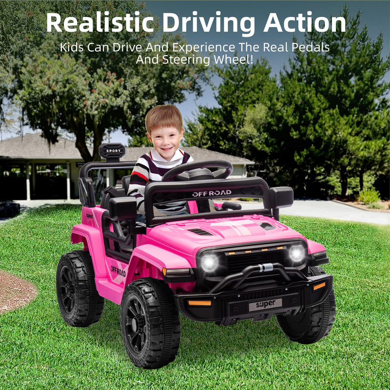 Load image into Gallery viewer, 12V Battery-Powered Electric Ride-On Truck for Kids with Remote Control
