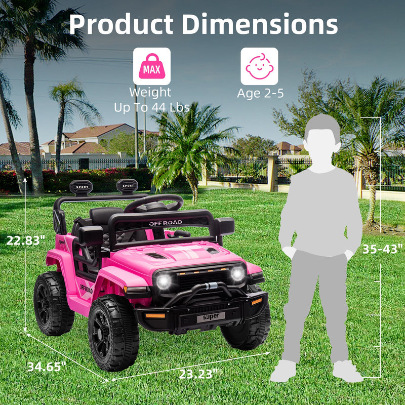 Load image into Gallery viewer, 12V Battery-Powered Electric Ride-On Truck for Kids with Remote Control
