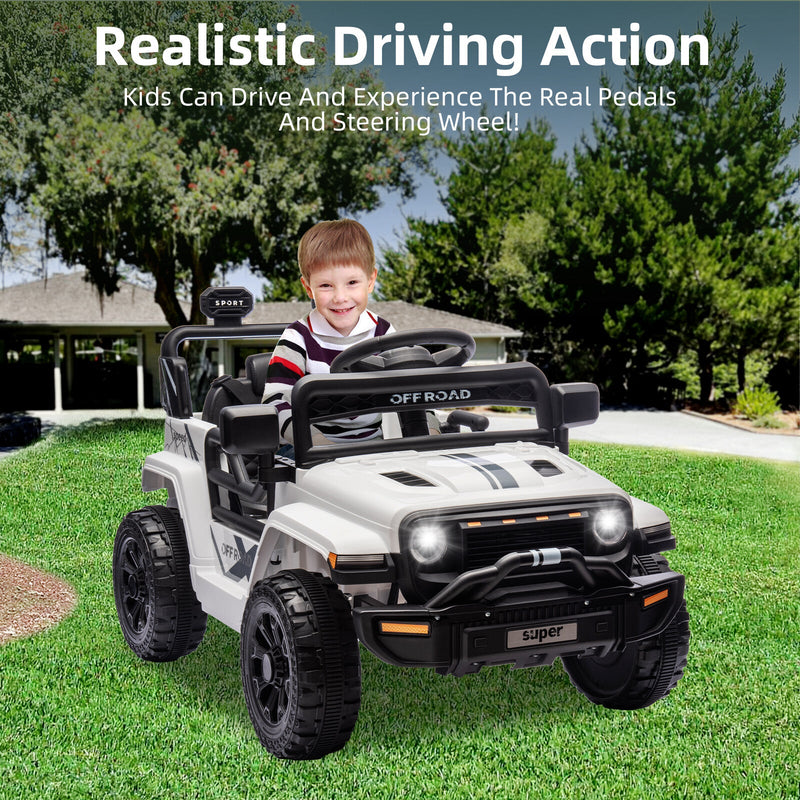 Load image into Gallery viewer, 12V Battery-Powered Electric Ride-On Truck for Kids with Remote Control
