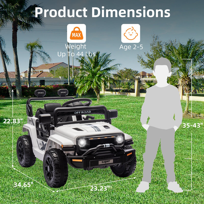 Load image into Gallery viewer, 12V Battery-Powered Electric Ride-On Truck for Kids with Remote Control
