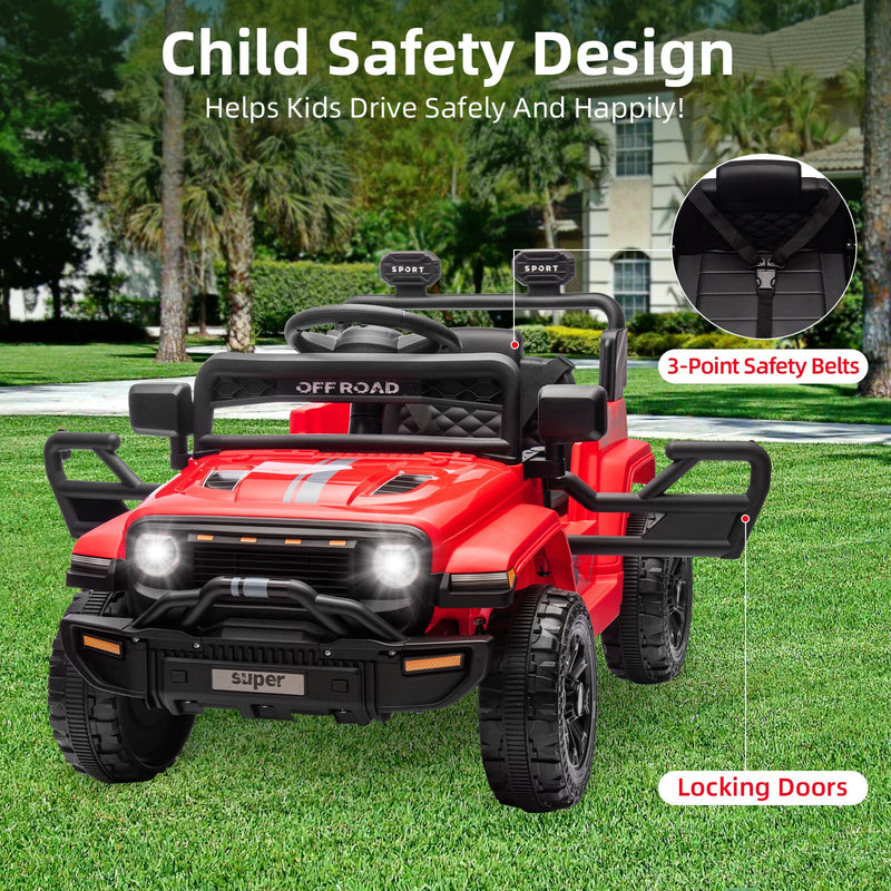 Load image into Gallery viewer, 12V Battery-Powered Electric Ride-On Truck for Kids with Remote Control
