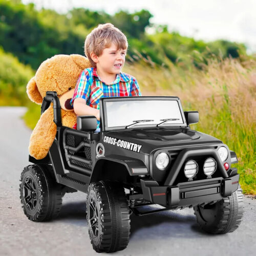 Load image into Gallery viewer, Ride On Truck for Kids with Remote Control and LED Lights - 12V Electric Car Toy

