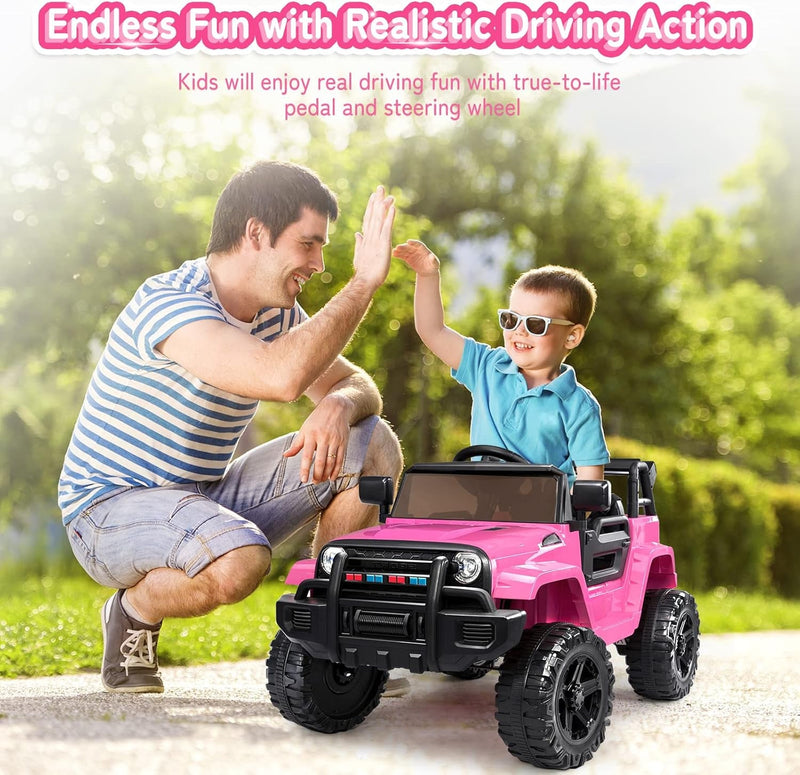 Load image into Gallery viewer, 12V Battery-Powered Kids Ride-On Truck with Remote Control and 4 Wheels
