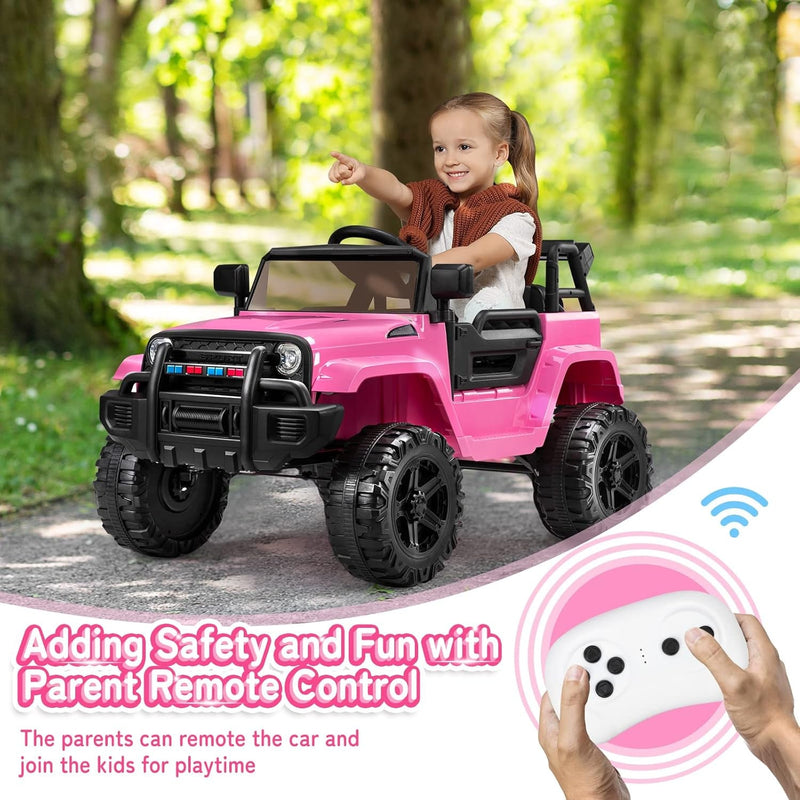 Load image into Gallery viewer, 12V Battery-Powered Kids Ride-On Truck with Remote Control and 4 Wheels
