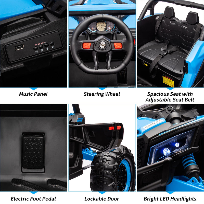 Load image into Gallery viewer, 24V Battery-Powered Electric Off-Road UTV Ride-On Car with Remote Control
