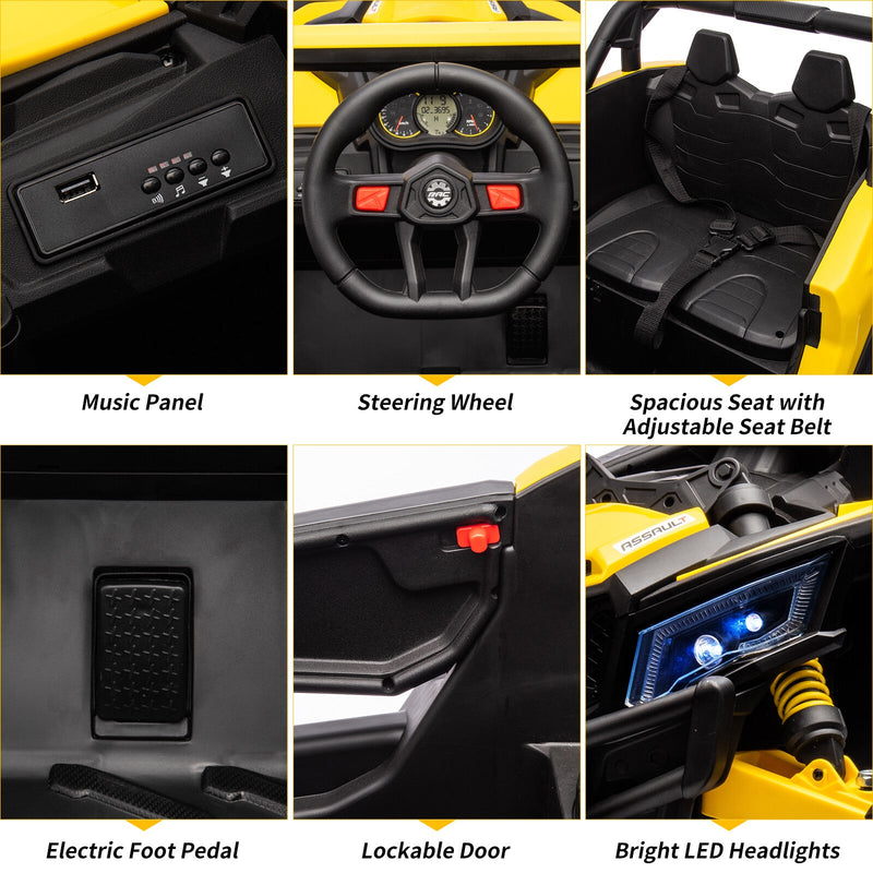 Load image into Gallery viewer, 24V Battery-Powered Electric Off-Road UTV Ride-On Car with Remote Control
