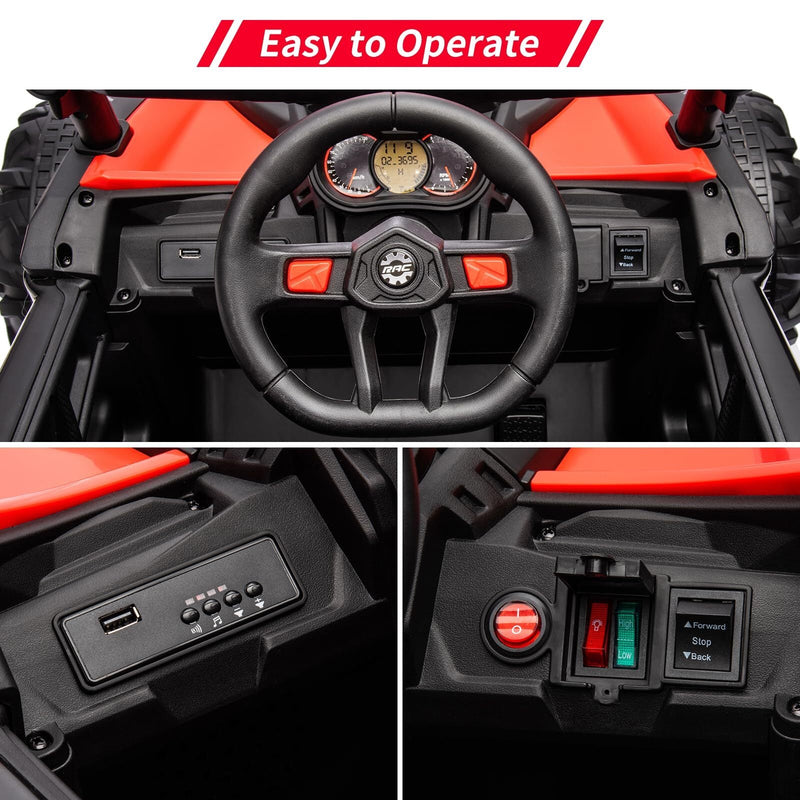 Load image into Gallery viewer, 24V Battery-Powered Electric Off-Road UTV Ride-On Car with Remote Control
