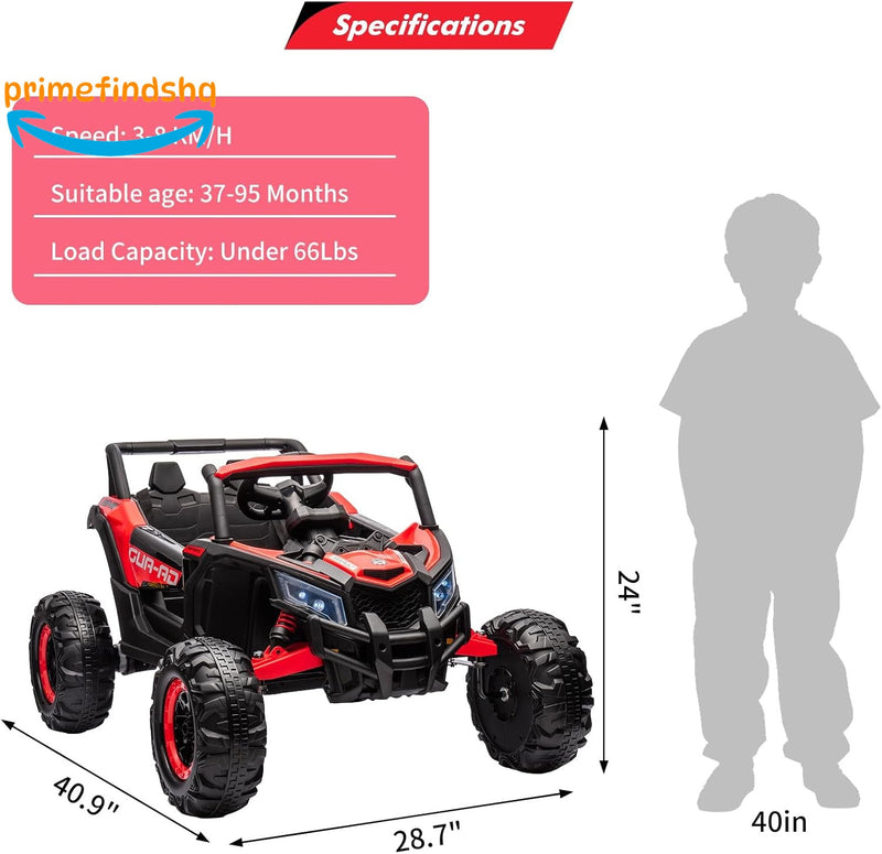 Load image into Gallery viewer, 24V Battery-Powered Off-Road Ride-On UTV Car with 200W Motor and Remote Control
