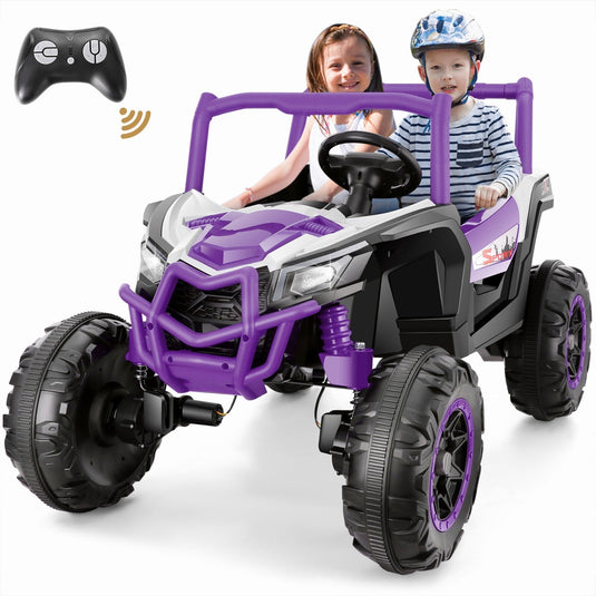 24V 4WD Off-Road Electric Ride-On UTV Car for Kids, 2-Seater with Remote Control and 4x200W Motors