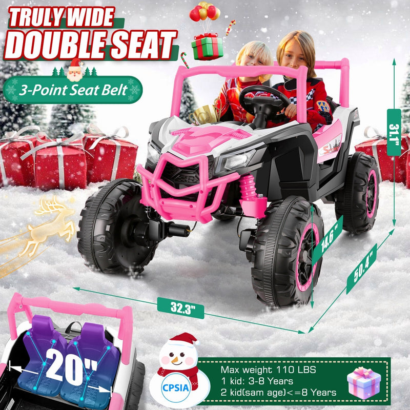 Load image into Gallery viewer, 24V 4WD Off-Road Electric Ride-On UTV Car for Kids, 2-Seater with Remote Control and 4x200W Motors
